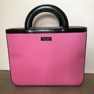Spring pink Kate Spade nylon pique tote. Not used.